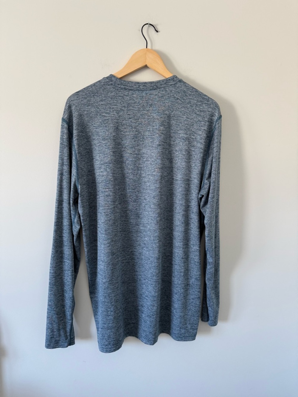 Champion Long Sleeve Crewneck Shirt - Heather Blue - Picture 3 of 4